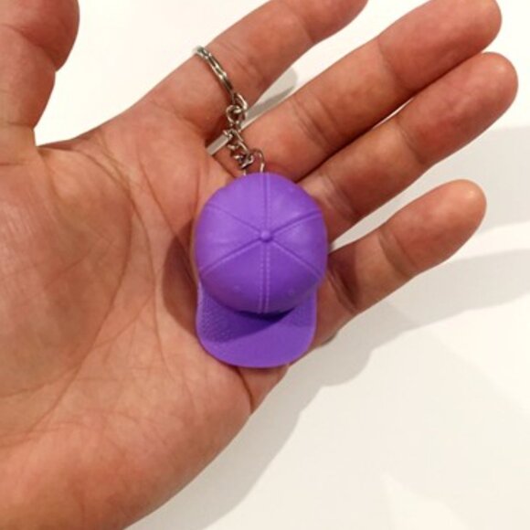 Skechers Purple Baseball Hat Keychain - 4inch Replica Keychain - Picture 8 of 8